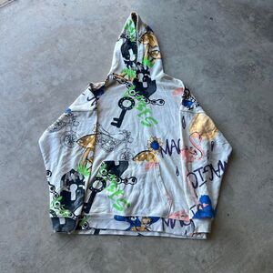 2000s Nobo No Boundaries AOP y2k tee Mens size Xl Oversized fit